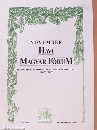 November Havi Magyar Fórum 2000.