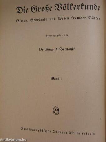 Die Große Völkerkunde I-III. (gótbetűs)
