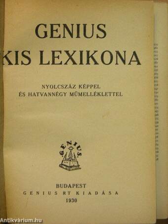 Genius kis lexikona