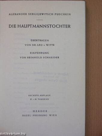 Die Hauptmannstochter