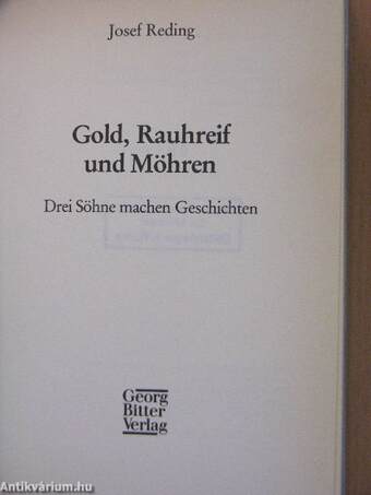 Gold, Rauhreif und Möhren