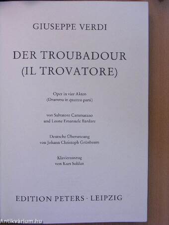 Der Troubadour (Il Trovatore)