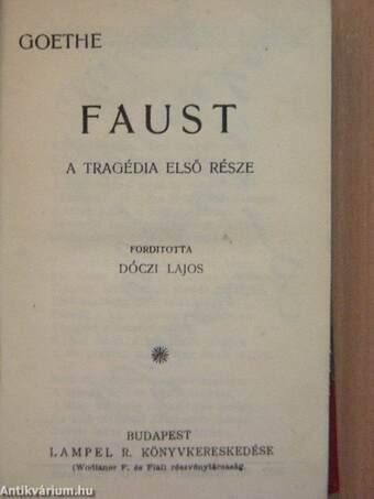 Faust/A kék madár/Flórenczi tragédia/A tudós nők