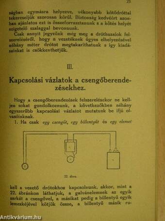 Az elektromos házicsengő készítése, felszerelése és javítása