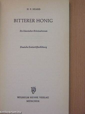 Bitterer Honig