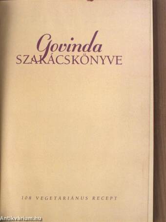 Govinda szakácskönyve