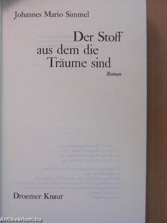 Der Stoff aus dem die Träume sind