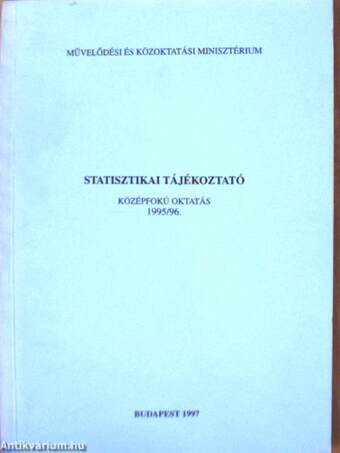Statisztikai tájékoztató 1995/96.
