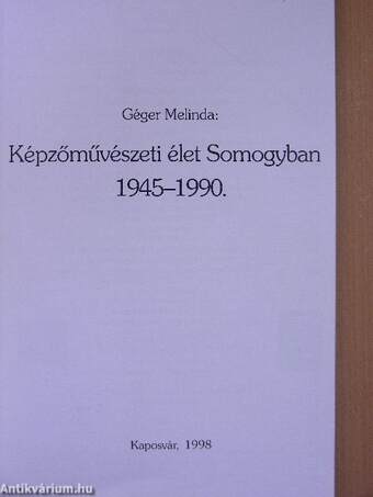 Képművészeti élet Somogyban