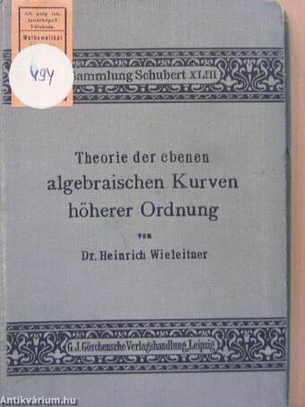 Theorie der ebenen algebraischen Kurven höherer Ordnung