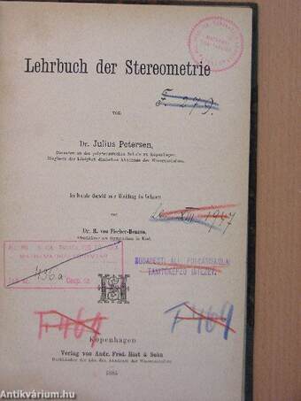 Lehrbuch der Stereometrie