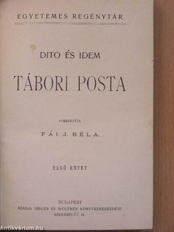 Tábori posta I-II.