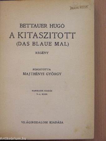 A kitaszitott