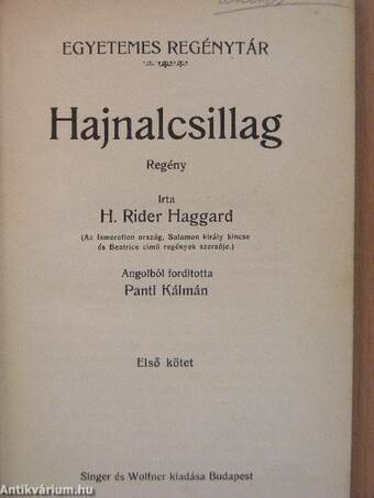 Hajnalcsillag I-II.