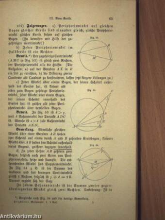 Methodisches Lehrbuch der Elementar-Mathematik I-III. (gótbetűs)