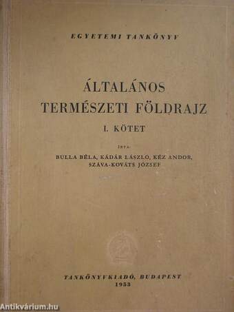 Általános természeti földrajz I-II.