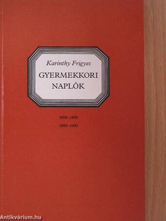 Gyermekkori naplók I-III. - hanglemezzel