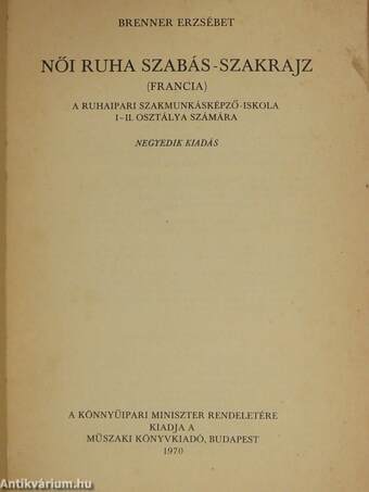 Női ruha szabás-szakrajz