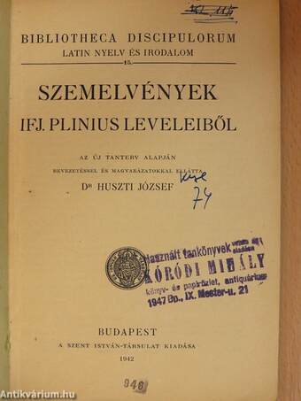 Szemelvények Ifj. Plinius leveleiből