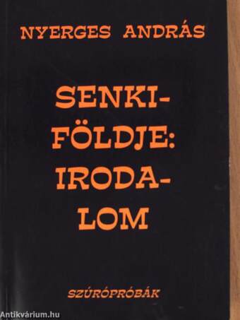 Senkiföldje: Irodalom