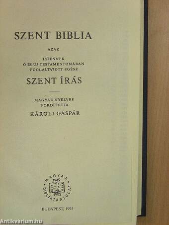 Szent Biblia