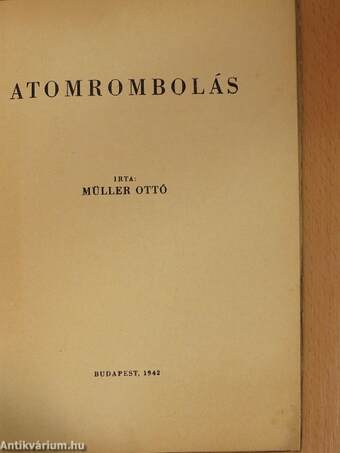 Atomrombolás