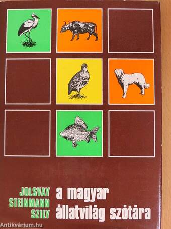 A magyar állatvilág szótára