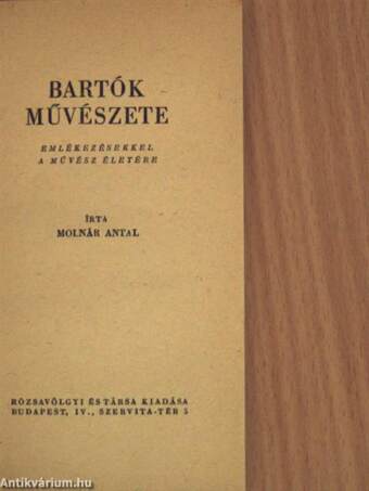 Bartók művészete