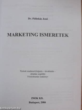 Marketing ismeretek