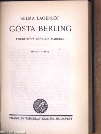 Gösta Berling I-II.