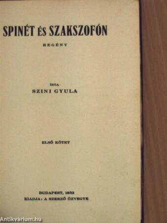 Spinét és szakszofón I-II.