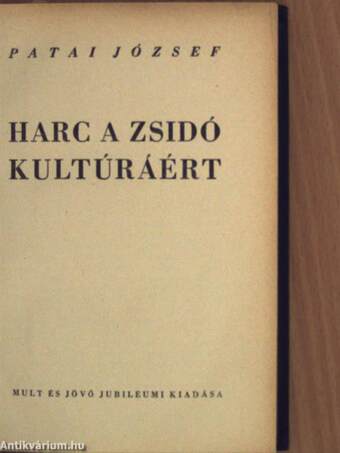 Harc a zsidó kultúráért