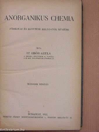 Anorganikus chemia