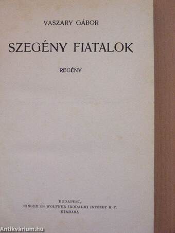 Szegény fiatalok