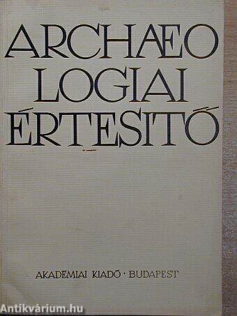 Archaeologiai értesítő 1969/1.