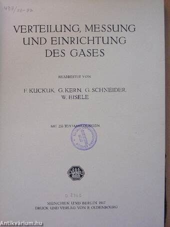 Handbuch der Gastechnik VI.