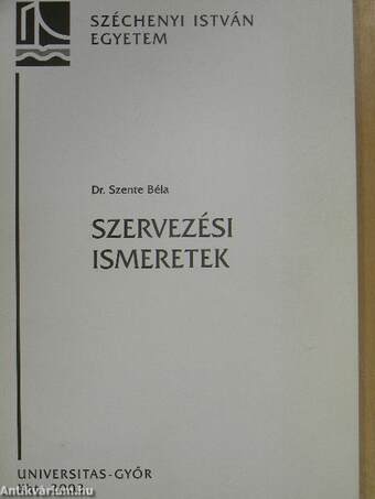 Szervezési ismeretek