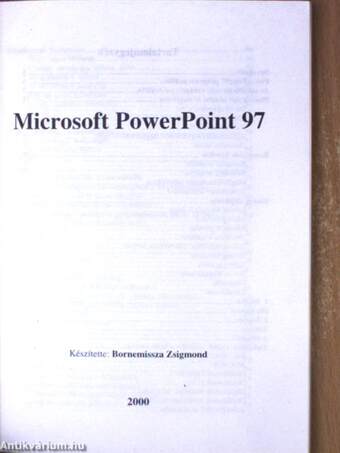 Microsoft PowerPoint 97