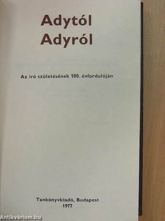 Adytól Adyról