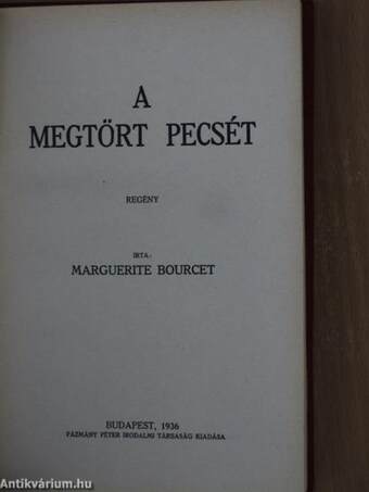 A megtört pecsét