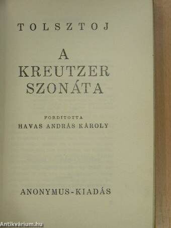 A Kreutzer szonáta