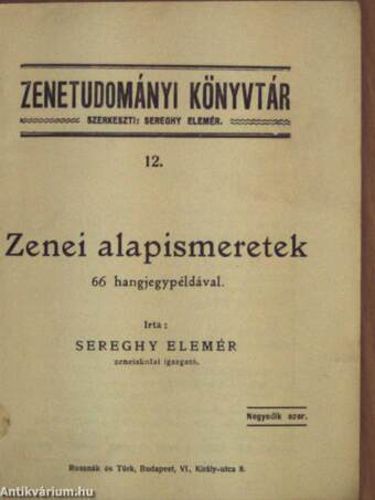 Zenei alapismeretek