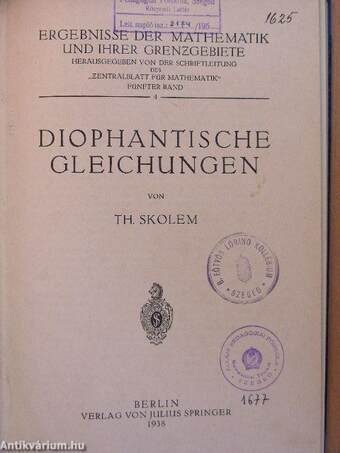 Diophantische Gleichungen