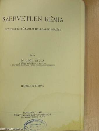 Szervetlen kémia