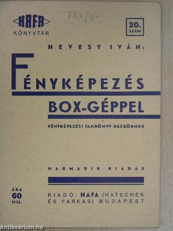 Fényképezés Box-géppel