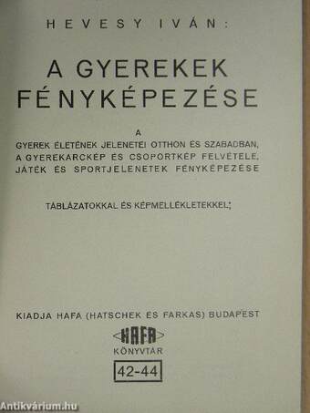 A gyerekek fényképezése