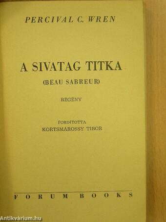 A sivatag titka