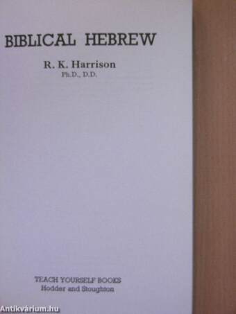 Biblical Hebrew