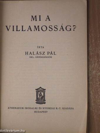 Mi a villamosság?