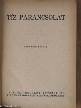 Tíz parancsolat